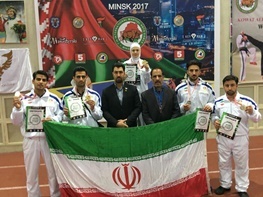 قهرمانی تیم ملی آرنیس ایران با درخشش رزمی‌کاران تکابی