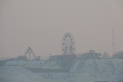 عکس| پانورامای آلودگی هوای ارومیه از صبح تا شب