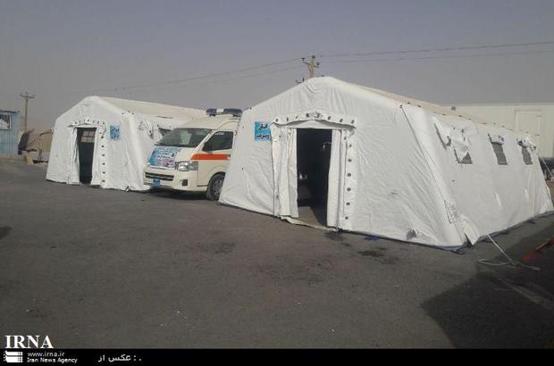 400زائر اربعین در بیمارستان صحرایی ارتش در چذابه درمان شدند