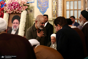 مراسم اولین سالگرد شهادت حجت الاسلام و المسلمین سید ابراهیم رئیسی در حرم مطهر رضوی