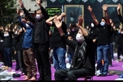 مراسم عزاداری عاشورای حسینی در میدان فلسطین 