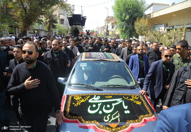 دسته عزاداری شهادت امام عسکری (ع) با حضور آیت‌الله العظمی وحید خراسانی 