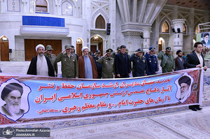 تجدید میثاق مدیران ارشد سازمان حفظ آثار و نشر ارزش‌های دفاع مقدس آجا با آرمان های حضرت امام(س)