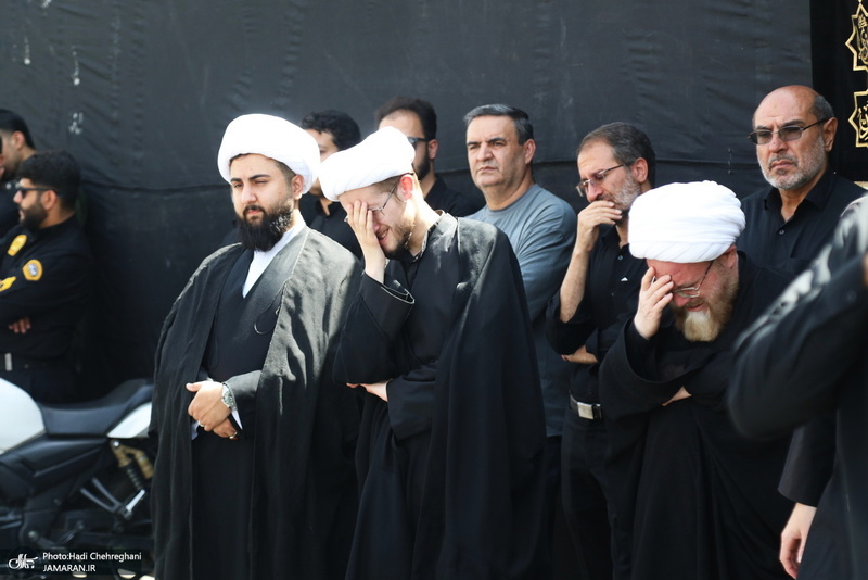 دسته عزاداری شهادت امام عسکری (ع) با حضور آیت‌الله العظمی وحید خراسانی