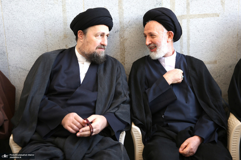 مراسم تشییع آیت الله رحمت (ره)  در حرم مطهر امام خمینی(س)