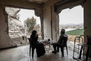 عکس/ قهوه در ویرانه های سوریه