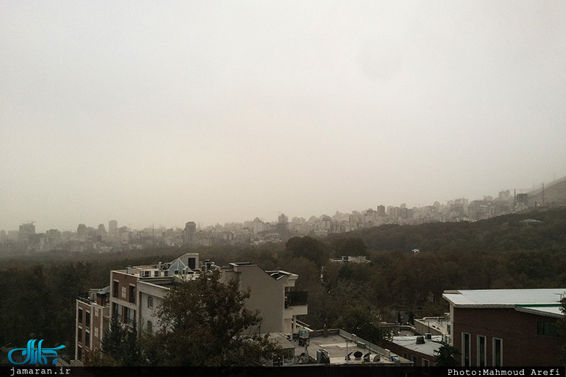 گرد و غبار امروز تهران 