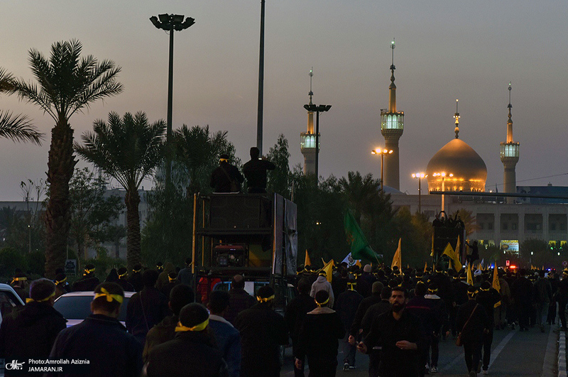 دسته عزاداری هیئت عاشقان ثارالله در حرم مطهر امام خمینی (س)