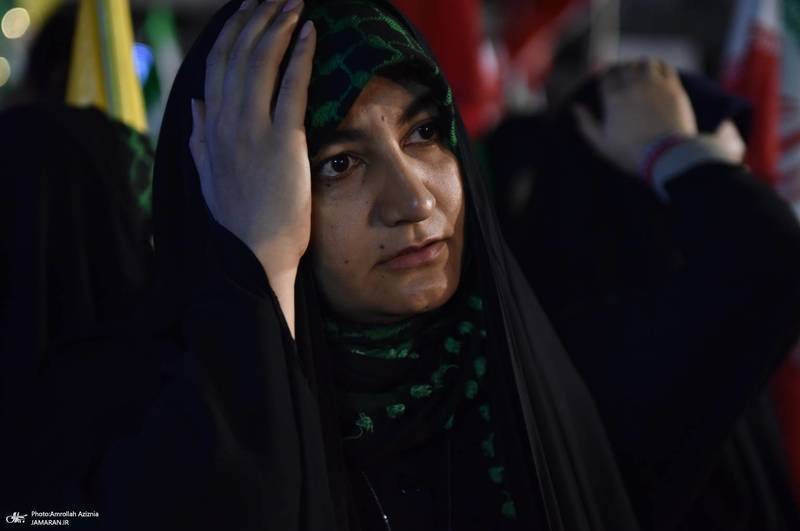 پنجاه و هشتمین اجتماع پر شور مردم در میدان انقلاب