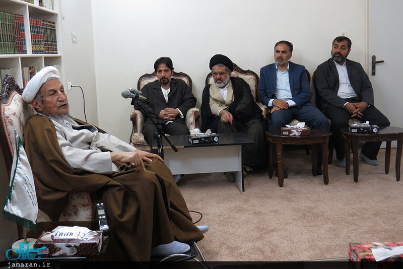 دیدار اعضای موسسه تنظیم و نشر آثار امام خمینی(س) نمایندگی قم با جمعی از مراجع و علما