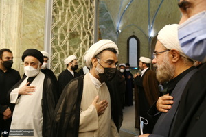 مراسم بزرگداشت همسر آیت الله جوادی آملی در مسجد اعظم قم