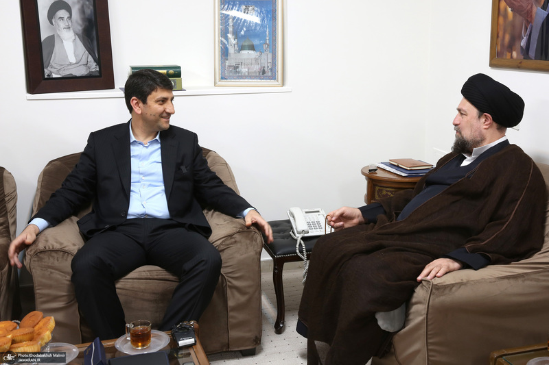 دیدار وزیر و معاونین وزارت ارتباطات با سید حسن خمینی