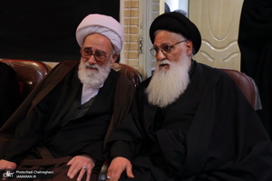 حضور سید حسن خمینی در مدرسه علمیه آیت الله العظمی خوانساری(ره)