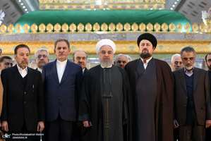 تجدید میثاق رئیس جمهور و اعضای هیأت دولت با آرمان‌های حضرت امام(س)