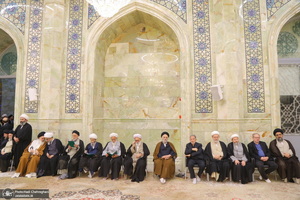 مراسم ترحیم آیت الله نورالله شاه آبادی(ره) در مسجد اعظم قم