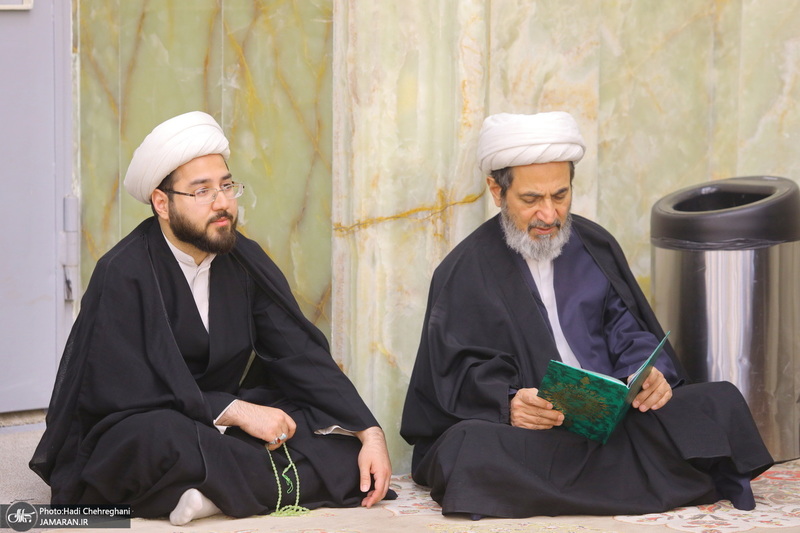 مراسم ترحیم آیت الله نورالله شاه آبادی(ره) در مسجد اعظم قم