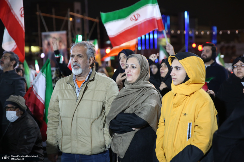 چهل و چهارمین شب اجتماع پرشور مردم در صادقیه