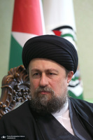 حضور سید حسن خمینی در دفتر نمایندگی جنبش مقاومت اسلامی فلسطین (حماس)