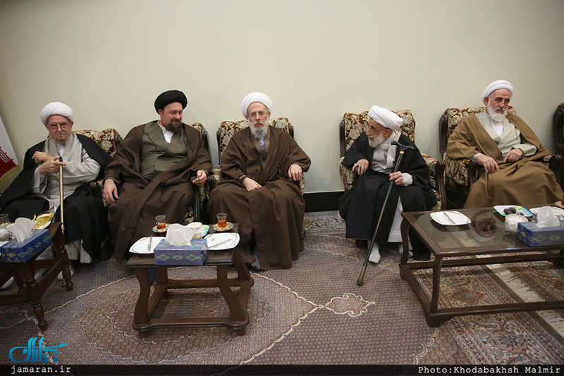 حاشیه تجدید میثاق هیأت رئیسه و اعضای مجلس خبرگان رهبری با آرمان های امام خمینی (س)