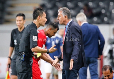 خشم کارلوس کی‌روش از داور ژاپنی +عکس
