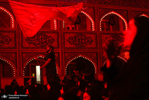 مزاسم شب تاسوعای حسینی (ع) در امام زاده صالح (ع)