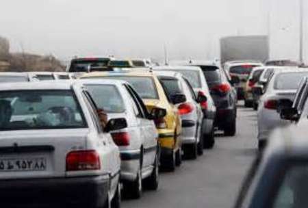 سنگینی ترافیک در آزاد راه کرج-قزوین وجاده چالوس