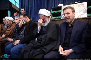 مراسم وداع با پیکر آیت الله هاشمی رفسنجانی در حسینیه جماران