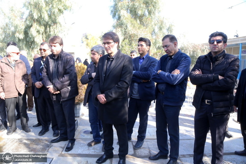 مراسم تشییع و خاکسپاری همشیره مرحوم آیت الله شهاب الدین اشراقی