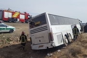 تصادف اتوبوس در محور دماوند با 9 خودروی 