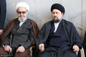 مراسم تشییع آیت الله رحمت (ره)  در حرم مطهر امام خمینی(س)