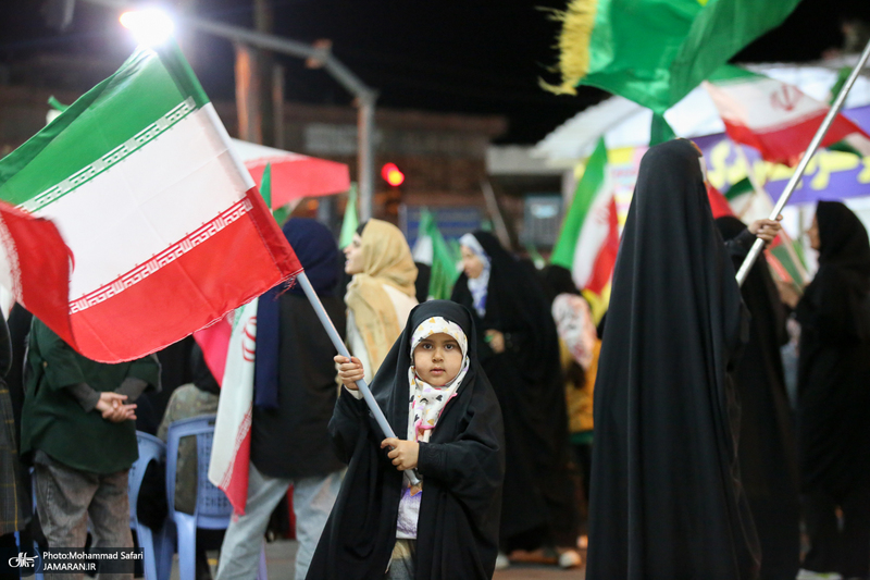 اجتماع عشایر فسا در حمایت از رزمندگان جبهه ی مقابله با دشمن آمریکایی - صهیونی