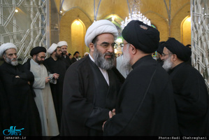مراسم هفتمین روز درگذشت آیت الله ابن الرضا(ره) در مسجد اعظم قم