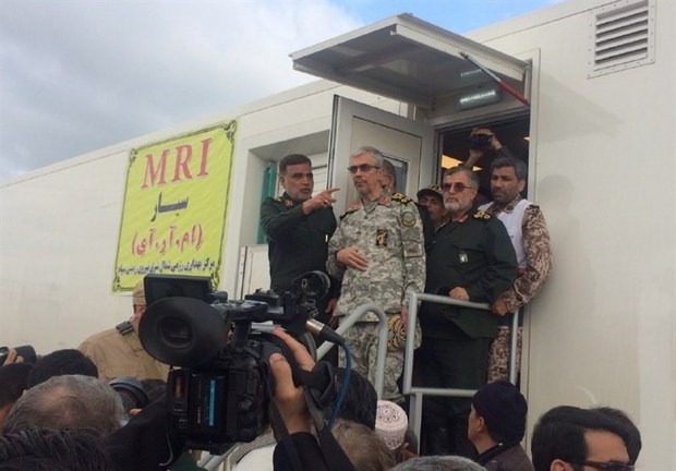 سرلشکر باقری از بیمارستان صحرایی سپاه در آق‌قلا سرکشی کرد