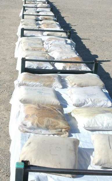 594 کیلوگرم انواع مواد مخدر در ایرانشهر کشف شد