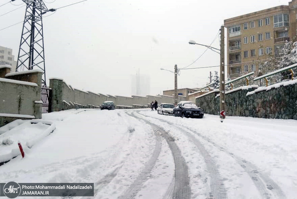 بارش برف در تهران تا دو روز دیگر ادامه دارد