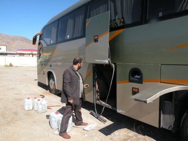 اتوبوس های حامل مواد مخدر در نائین توقیف شدند