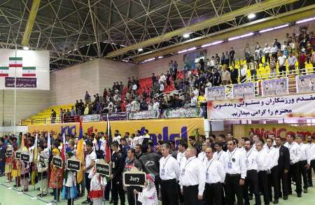 حاشیه های آیین افتتاحیه مسابقات بین المللی ووشو جام پارس در سمنان