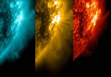 خودنمایی یک شراره خورشیدی قوی در عکس ناسا
