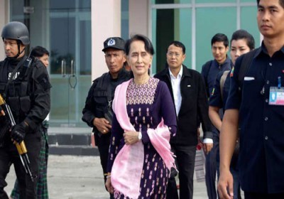 حمله به منزل رهبر میانمار