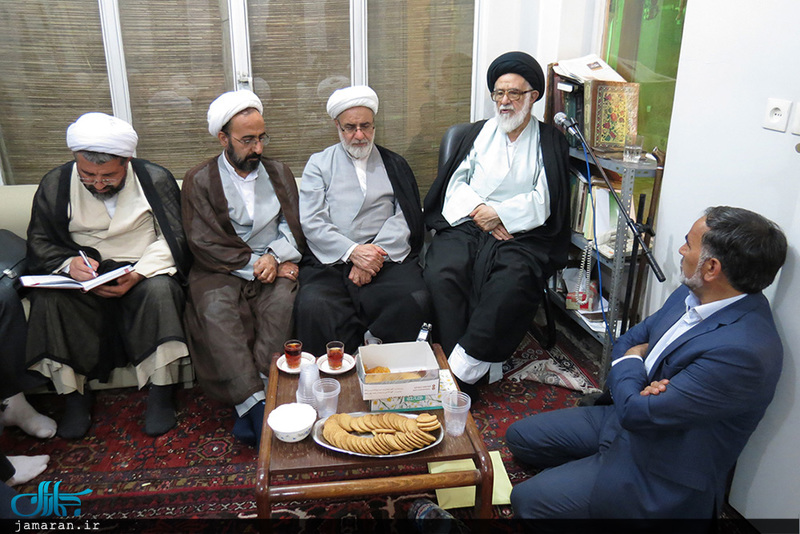 دیدار اعضای موسسه تنظیم و نشر آثار امام خمینی(س) نمایندگی قم با جمعی از مراجع و علما