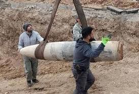 یک موشک عمل نکرده در دورود خنثی شد