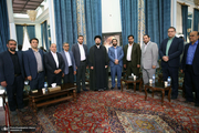 دیدار مدیر عامل و مدیران و معاونین بهشت زهرا (س) با سید حسن خمینی