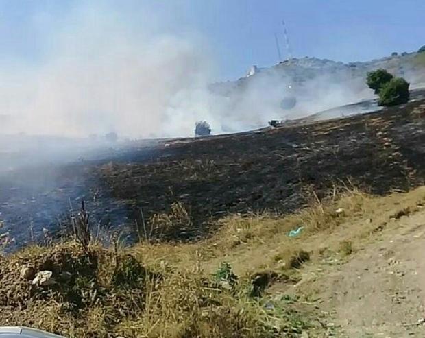 مهار آتش سوزی در اراضی ملی  حیران آستارا
