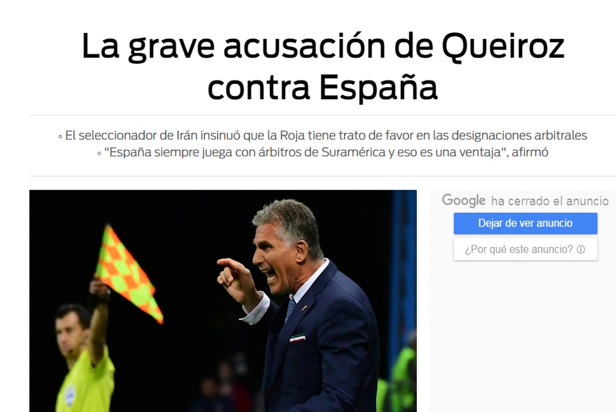 شیطنت روزنامه اسپورت اسپانیا؛ اتهام جدی کی روش علیه اسپانیا!+عکس