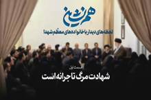 لحظاتی منتشر نشده از دیدارهای صمیمانه خانواده‌های معظم شهدا با رهبر شهید انقلاب