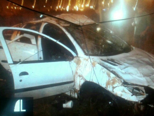 واژگونی خودروی 206 در قزوین با یک کشته