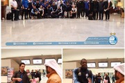 استقبال مسئولان باشگاه الریان از کاروان استقلال در فرودگاه دوحه + عکس
