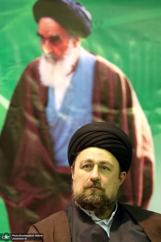 دیدار اعضای انجمن اسلامی معلمان یا سید حسن خمینی