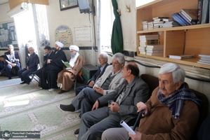 مراسم تشییع و خاکسپاری همشیره مرحوم آیت الله شهاب الدین اشراقی