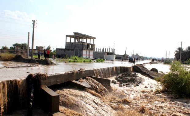 سیلاب در جنوب کرمان خسارت هنگفتی به زیرساختها وارد کرد